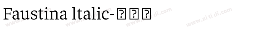 Faustina ltalic字体转换